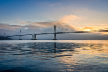 Obraz na płótnie Canvas Sunrise from the San Francisco Ferry Building