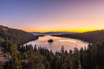 Sunrise at Emerald Bay