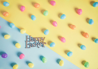 Glittery Easter DDesign in Punchy Pastel Palette