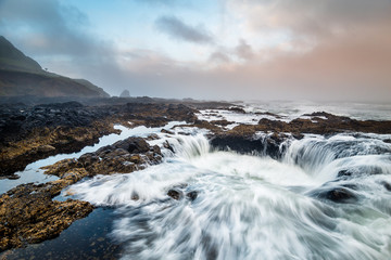 Thor's Well at Dawn