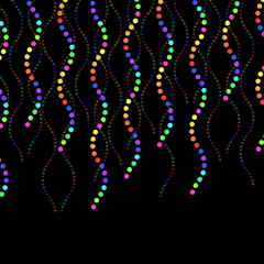 Colorful Circle Line Abstract Background