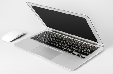 laptop isolated on white