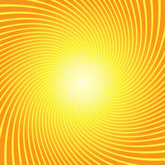Sunburst Twist Yellow Orange Background