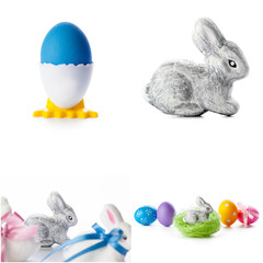 easter eggs isolated on white