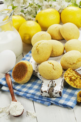 Homemade lemon cookies