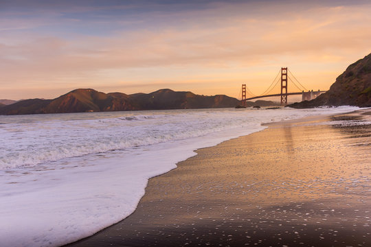 Baker Beach at Dawn - Powered by Adobe