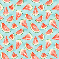 Seamless watermelon pattern