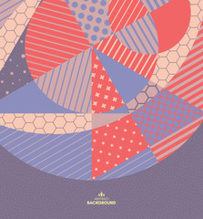 Obraz premium Abstract colorful geometric design. Vector illustration. Can be used for advertising, marketing, presentation.