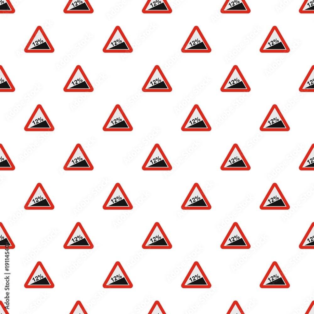 Poster steep climb pattern seamless in flat style for any design