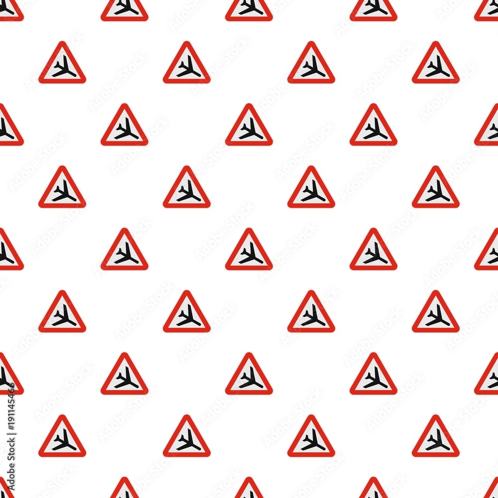 Poster airplane pattern seamless in flat style for any design