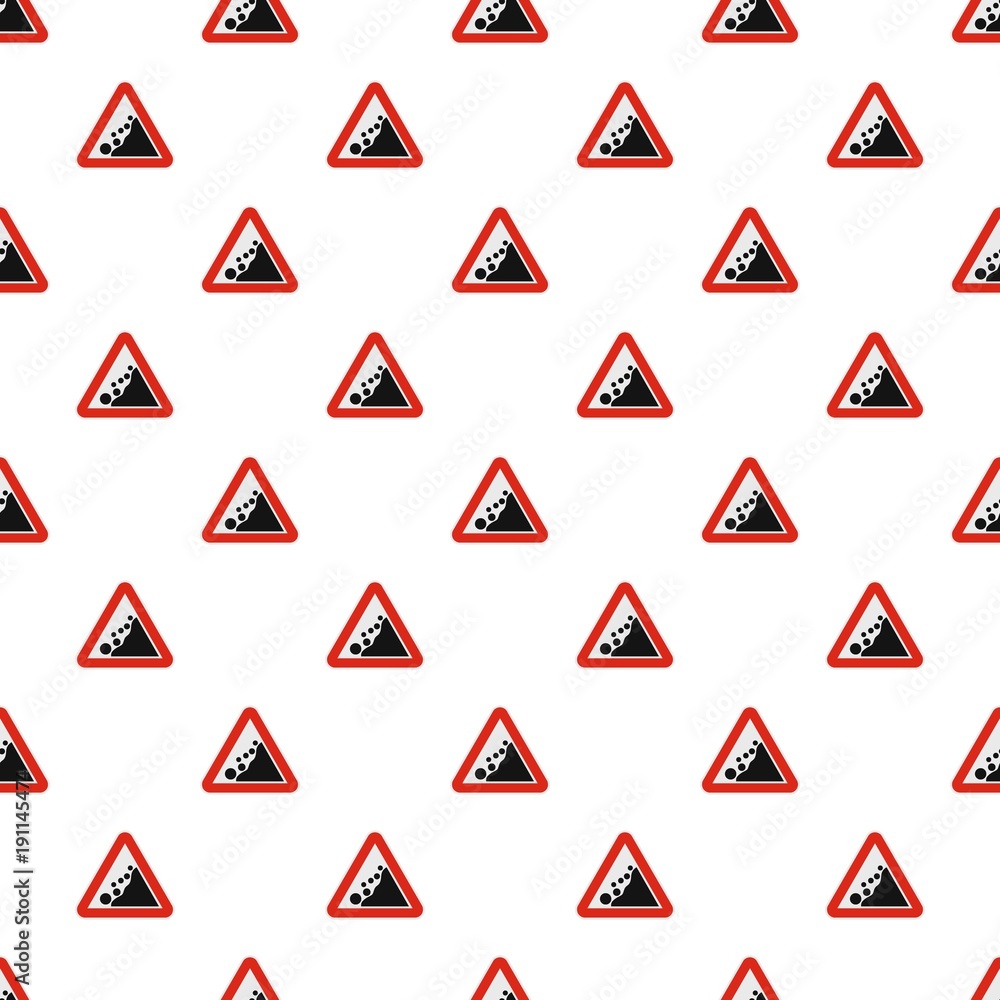 Poster falling stone pattern seamless in flat style for any design
