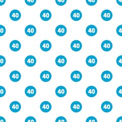 Forty figure pattern seamless in flat style for any design