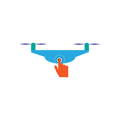 Touch Drone Logo Icon Design