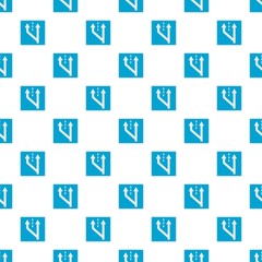 Beginning of middle section pattern seamless in flat style for any design