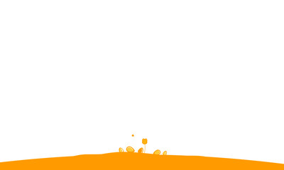 Oster Hintergrund Gelb Wiese Eier Ostereier Landschaft Hügel 