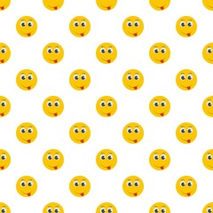 Smile pattern seamless in flat style for any design