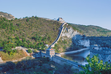 China, Pekin, China wall, sunset, history. 2016