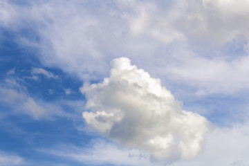 Obraz premium Blue sky, white clouds. Background.