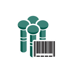 Barcode Group Logo Icon Design