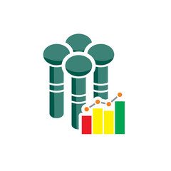 Stats Group Logo Icon Design