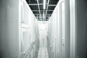 large white server room