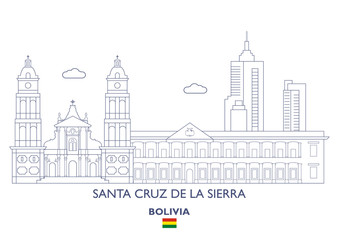 Santa Cruz De La Sierra City Skyline, Bolivia