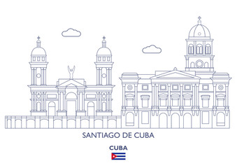 Santiago De Cuba City Skyline, Cuba