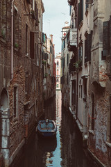 Narrow canal in venice