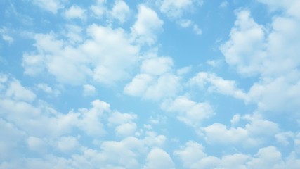 Many white clouds floating  in the blue sky background,meteorolog 