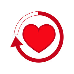 Heart vector icon