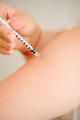 Obraz na płótnie Canvas insulin injections