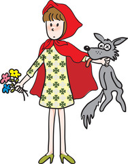 Little Red Riding Hood kill the wolf