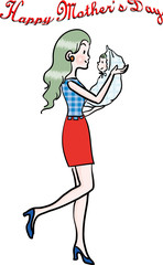 woman and baby