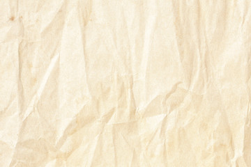 Crumpled brown background paper texture