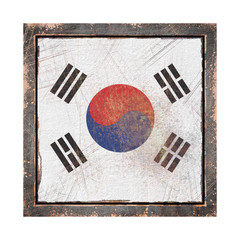 Fototapeta premium Old South Korea flag