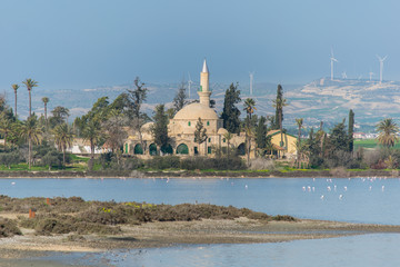 Fototapeta na wymiar The Hala Sultan Tekke in Cyprus Larnaca