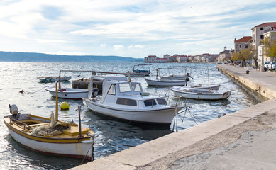Small fishing boats, Kastel Stari