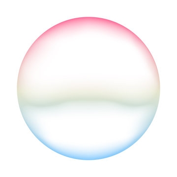 soap bubble illustration (pink/blue)