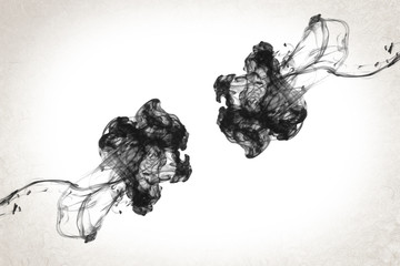 Dissolve the black ink