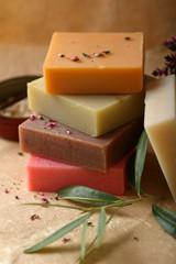 Aroma soap with organic olive oil