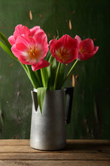 Still life with tulips
