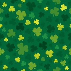 Acrylic prints For kids Three leaf clover seamless background 4