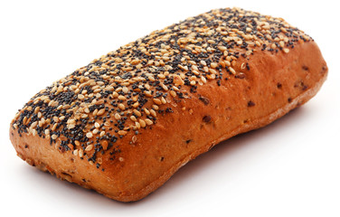 Bun with sesame and poppy seeds