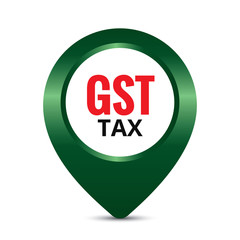 GST. Good and Services Tax concept. GST tax