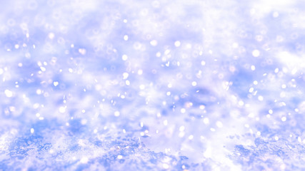 Winter, Christmas background with beautiful texture of snow and ice. 3d illustration, 3d rendering.