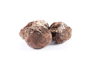Bad potato isolated