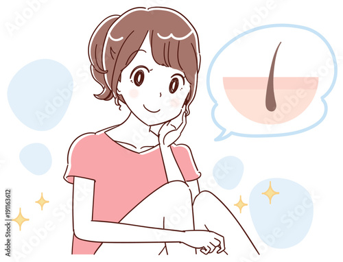 "女性 脱毛イメージのイラスト"Fotolia.com の ストック画像と ...