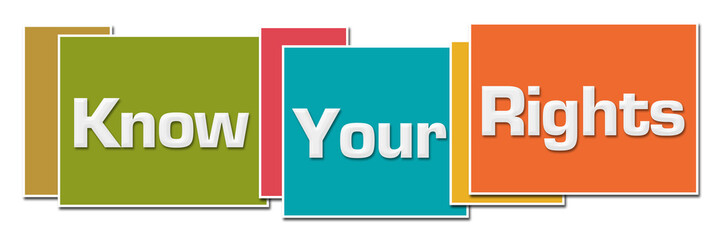 Know Your Rights Various Color Boxes 