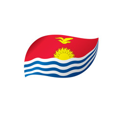 Kiribati flag, vector illustration