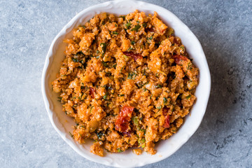 Turkish Cauliflower Food Kisir / Bulgur Salad